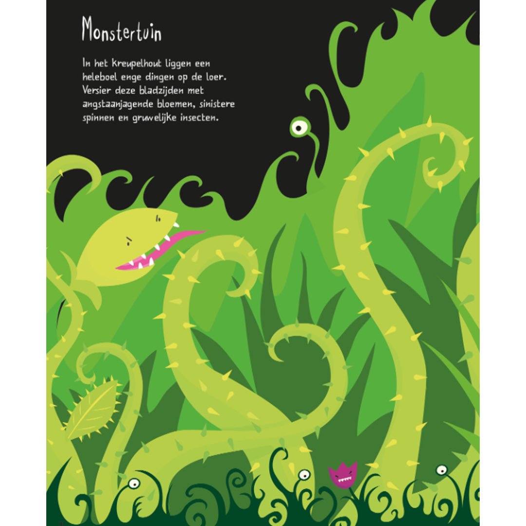 uitgeverij usborne stickerboek griezelig | 1700582 | 2