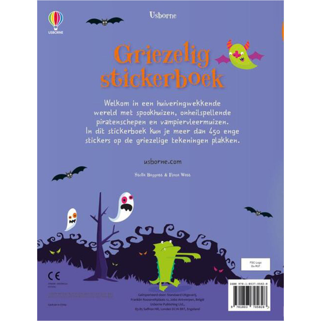 uitgeverij usborne stickerboek griezelig | 1700582 | 6