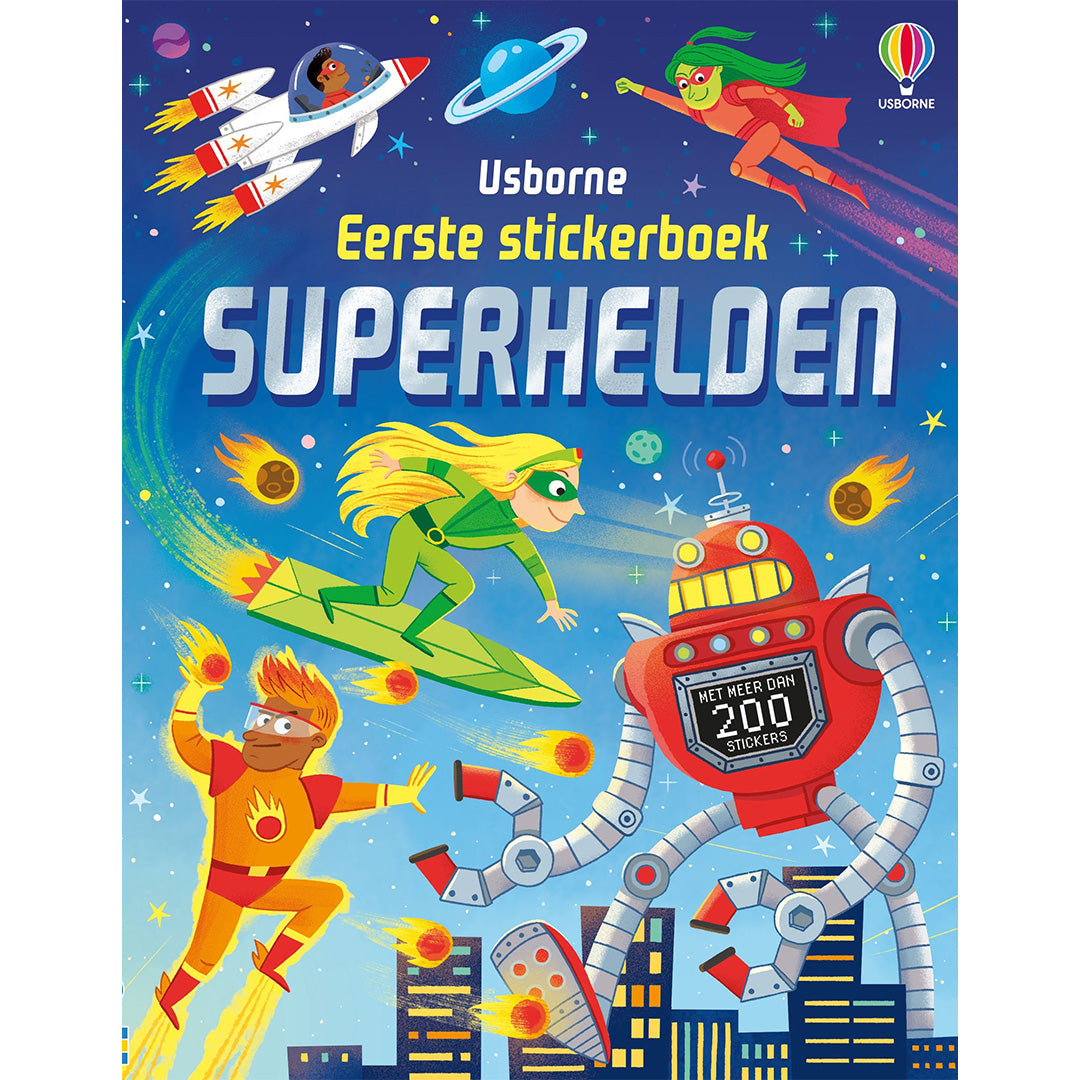 uitgeverij usborne stickerboek superhelden | 17002191 | 1
