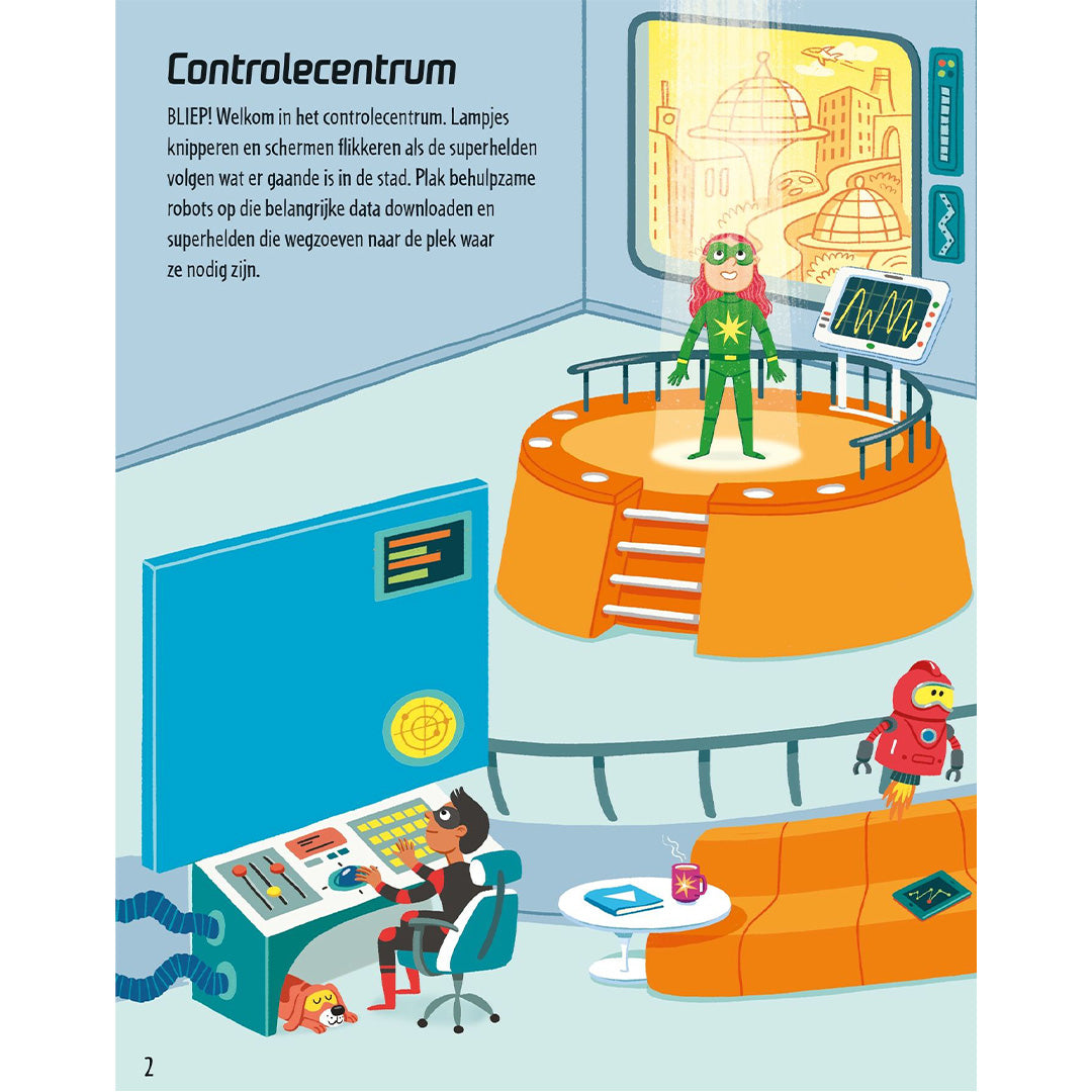 uitgeverij usborne stickerboek superhelden | 17002191 | 2