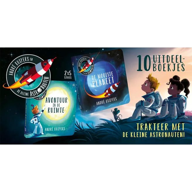 uitgeverij witte leeuw uitdeelboekjes de kleine astronauten - 10st | 1615456 | 1