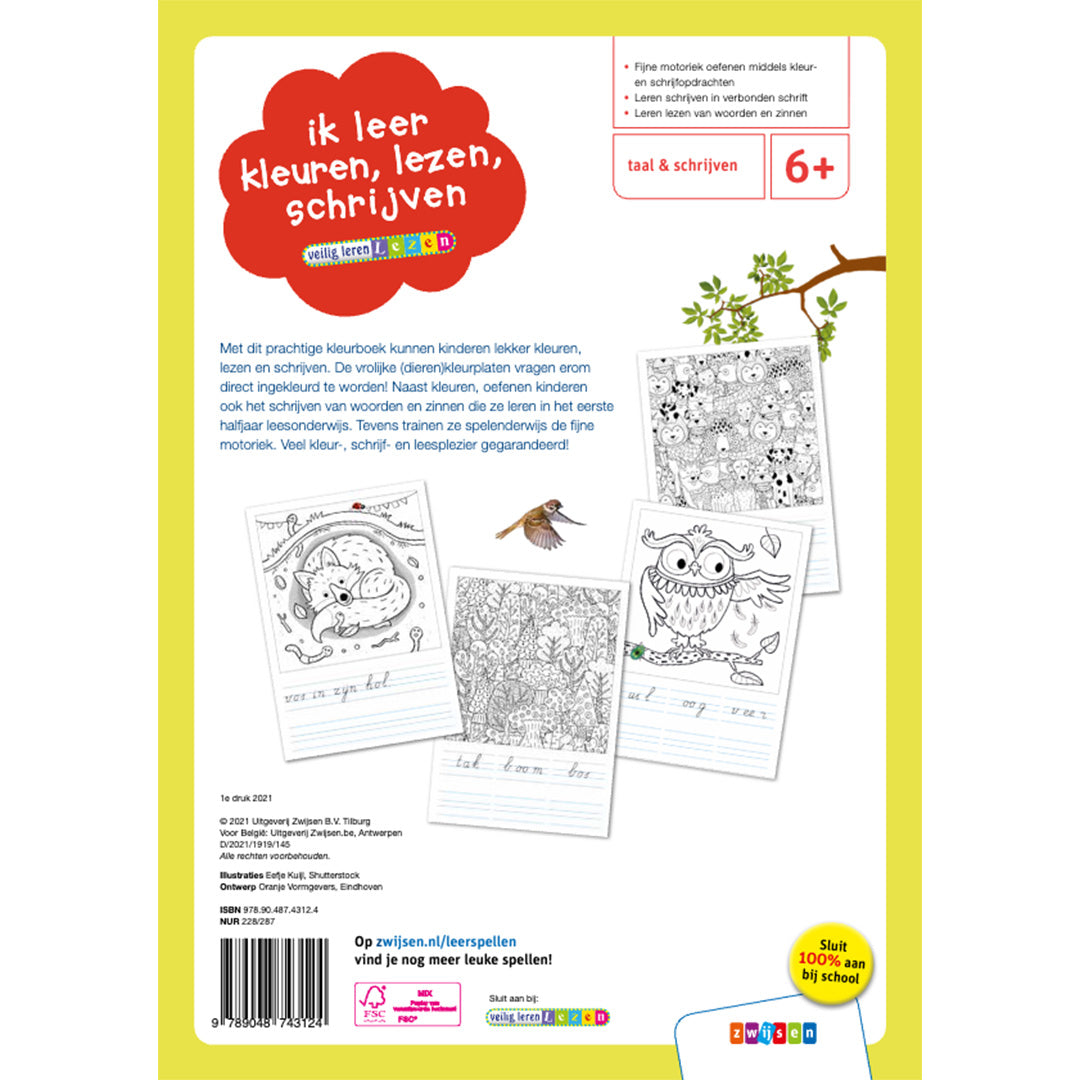 uitgeverij zwijsen ik leer kleuren, lezen, schrijven | 1504312 | 5