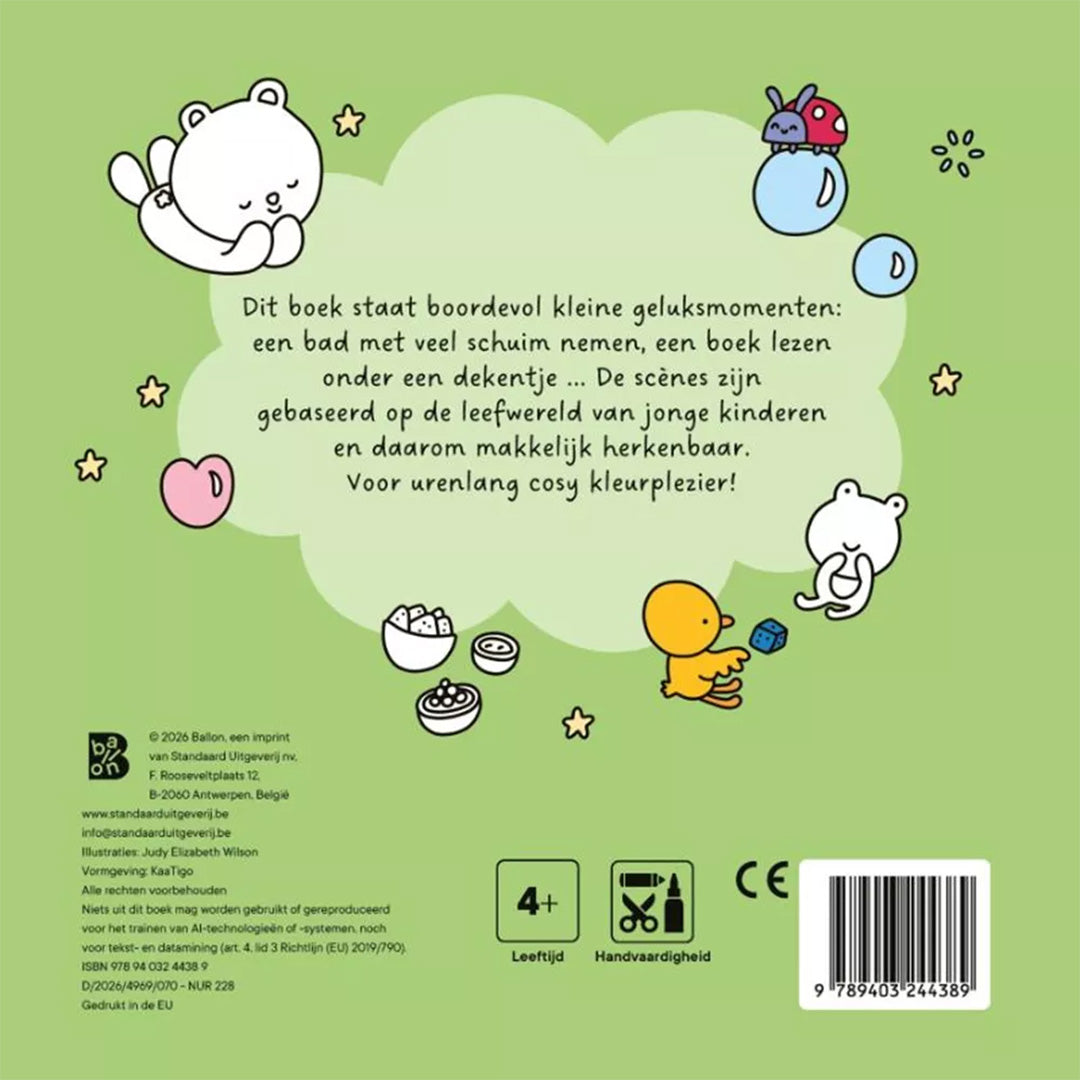 uitgeverij ballon cosy kleurboek: kleine gelukjes | 1234438 | 4