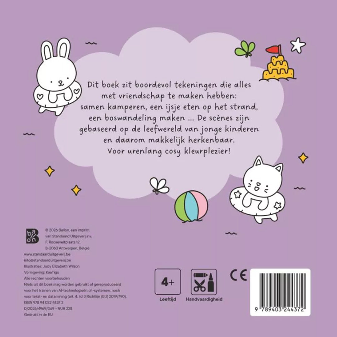 uitgeverij ballon cosy kleurboek: leuke vriendjes | 1234437 | 4