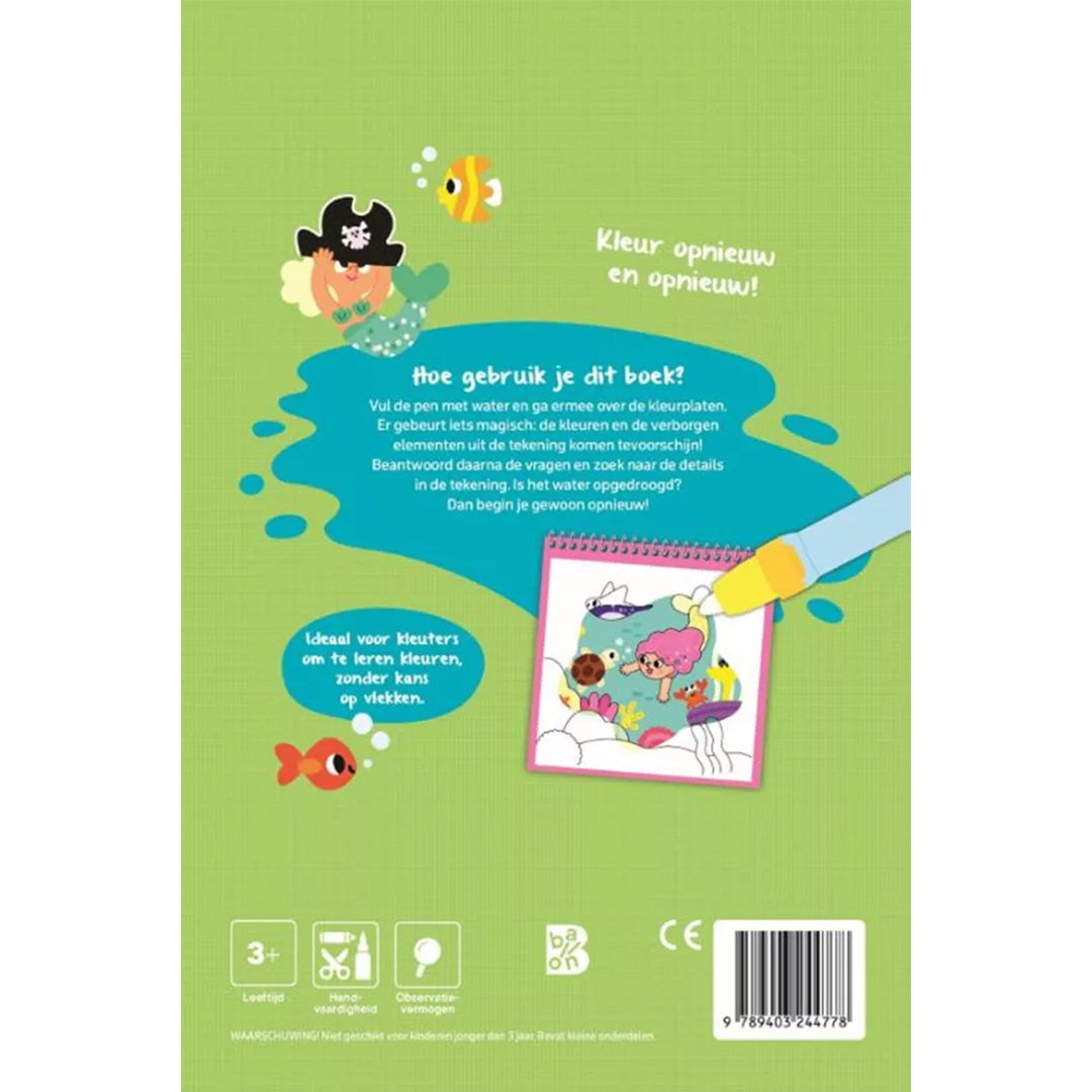 uitgeverij ballon kleuren met water zeemeerminnen | 1234477 | 4
