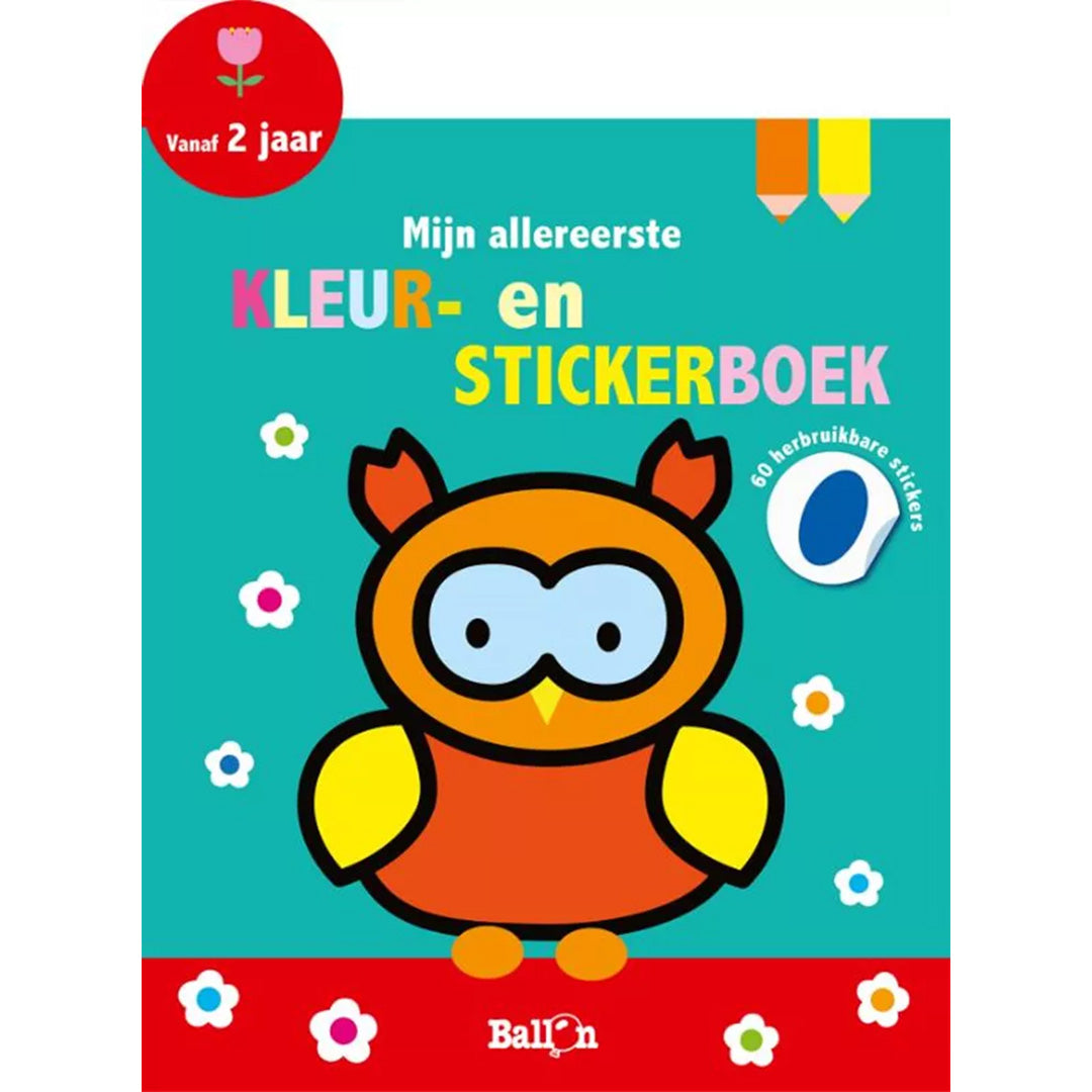 uitgeverij ballon mijn allereerste kleur en stickerboek | 1231684 |