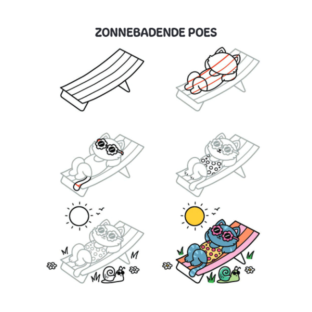 uitgeverij bbnc cute & cosy leren tekenen knuffeldingen | BBN1353111 | 4