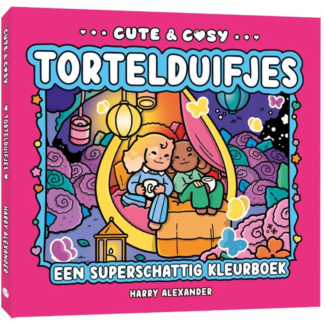 uitgeverij bbnc kleurboek cute & cosy: tortelduifjes | 1353082 | 1
