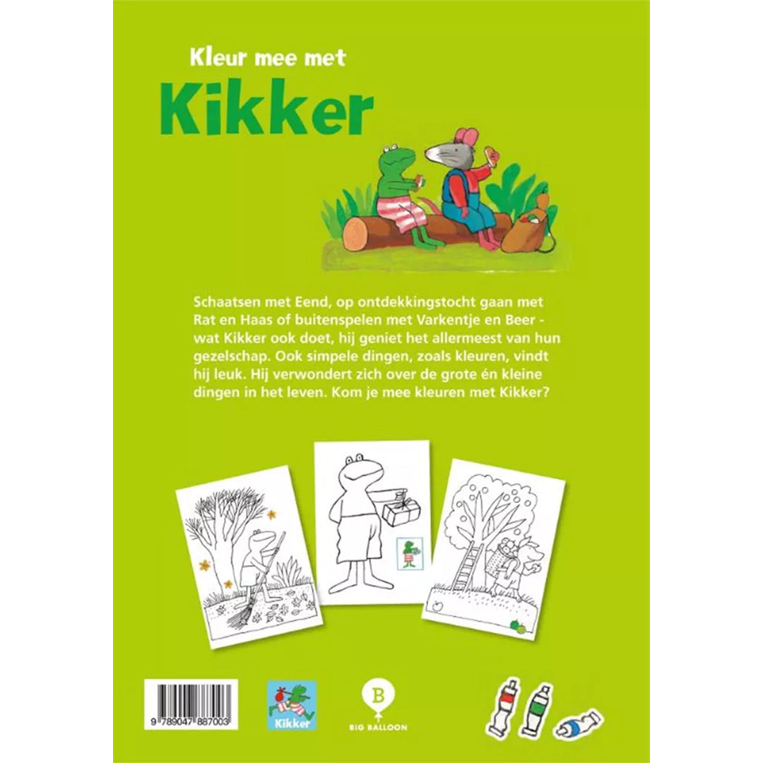 uitgeverij big balloon kleurboek kleur mee met kikker | 1298700 | 6