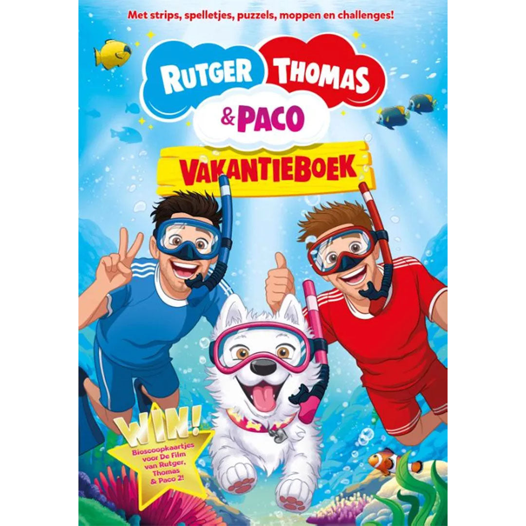 uitgeverij billy bones vakantieboek rutger, thomas en paco | BIL1391113 | 