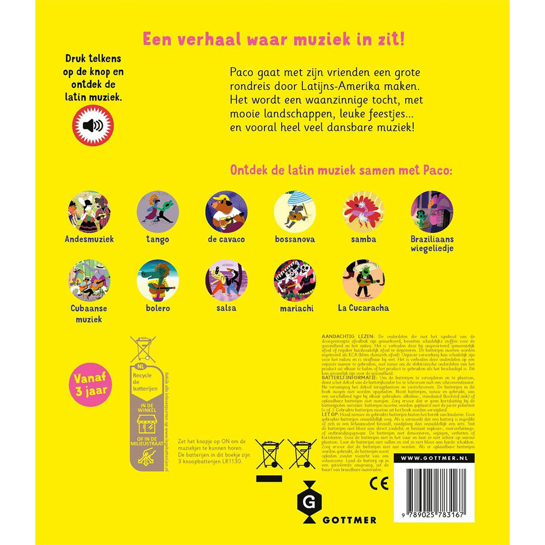 uitgeverij gottmer geluidenboek paco en de latin | 1608316 | 6