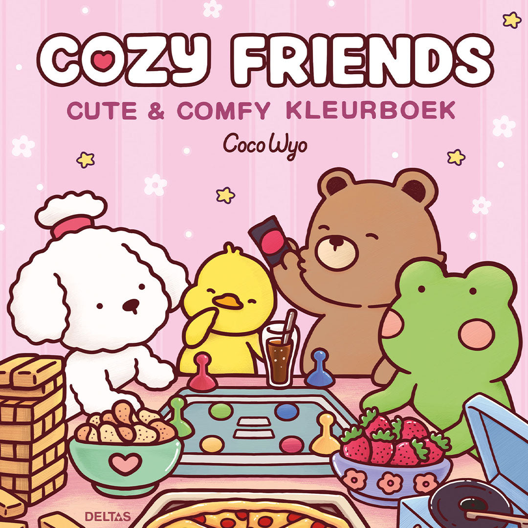 uitgeverij deltas kleurboek coco wyo - cute & comfy - cozy friends | 0102282 | 