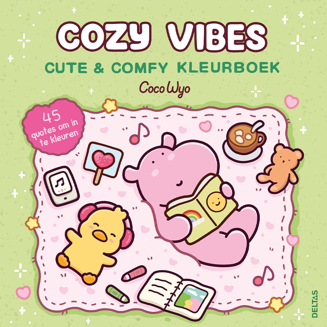 uitgeverij deltas kleurboek coco wyo - cute & comfy - cozy vibes | 0102284 | 