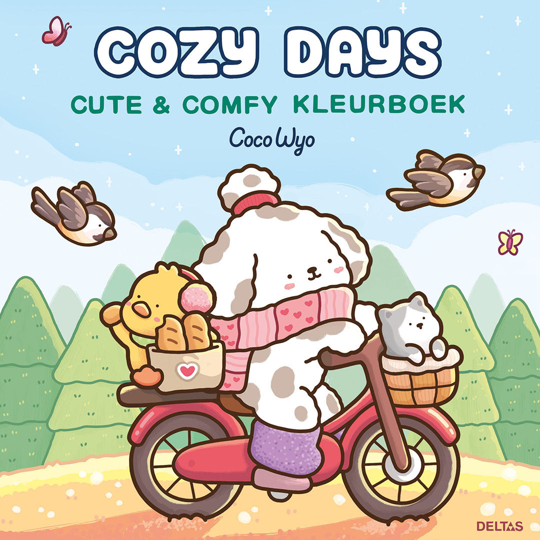 uitgeverij deltas kleurboek coco wyo - cute & comfy - cozy days | 0102283 | 