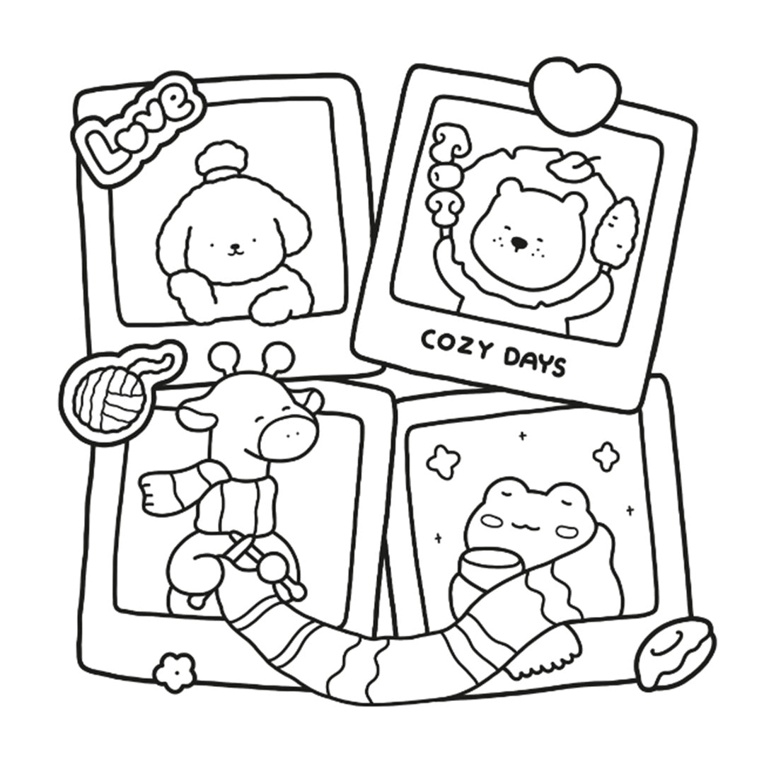 uitgeverij deltas kleurboek coco wyo - cute & comfy - cozy days | 0102283 | 4