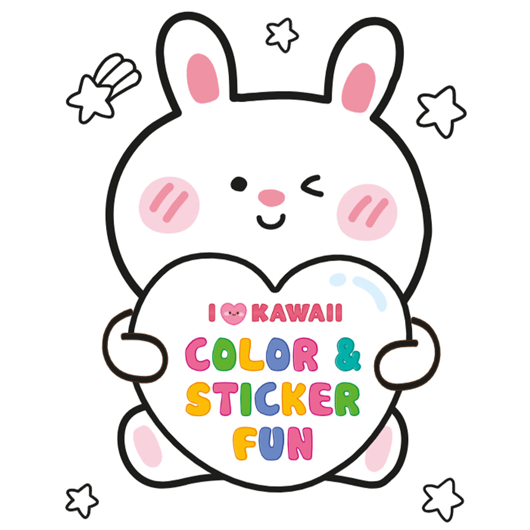 uitgeverij deltas kleurboek color & sticker fun - kawaii | 0664160 | 2