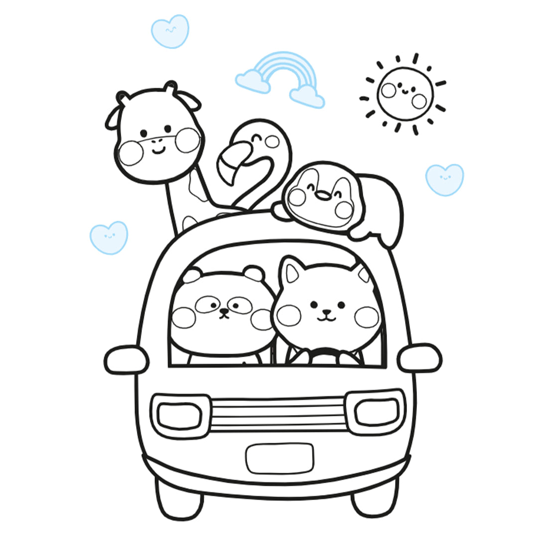 uitgeverij deltas kleurboek color & sticker fun - kawaii | 0664160 | 4