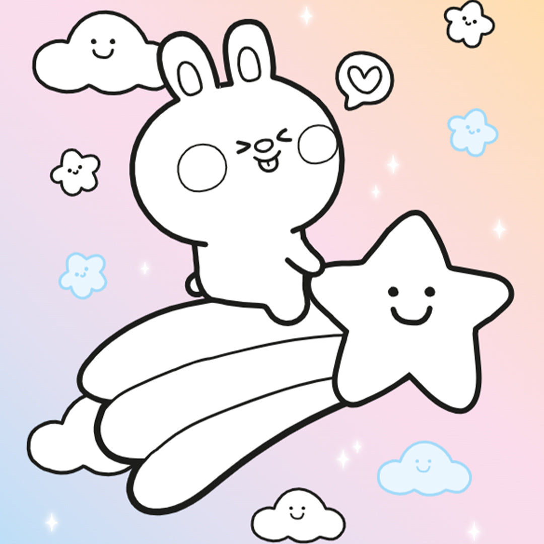 uitgeverij deltas kleurboek color & sticker fun - kawaii | 0664160 | 5