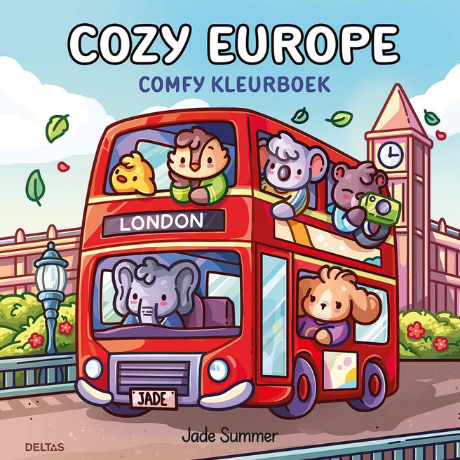 uitgeverij deltas kleurboek jade summer - comfy - cozy europe | DELT0102273