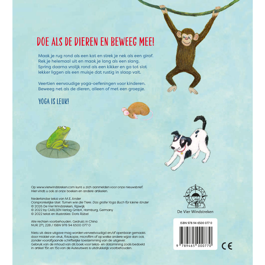 uitgeverij de vier windstreken kartonboek bewegen als dieren | 1750077 | 6