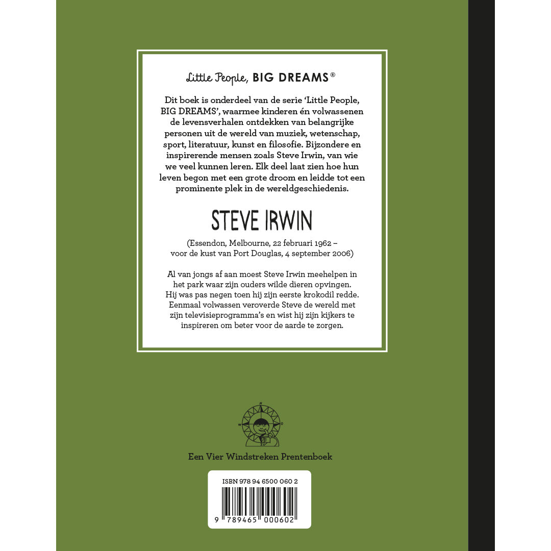 uitgeverij de vier windstreken van klein tot groots - steve irwin