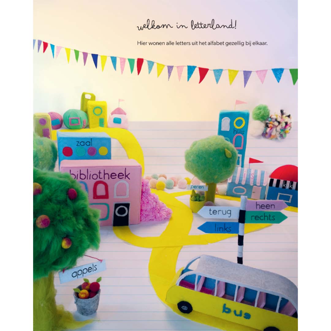 uitgeverij flora prentenboek cijferland en letterland | UIT1093935 | 3