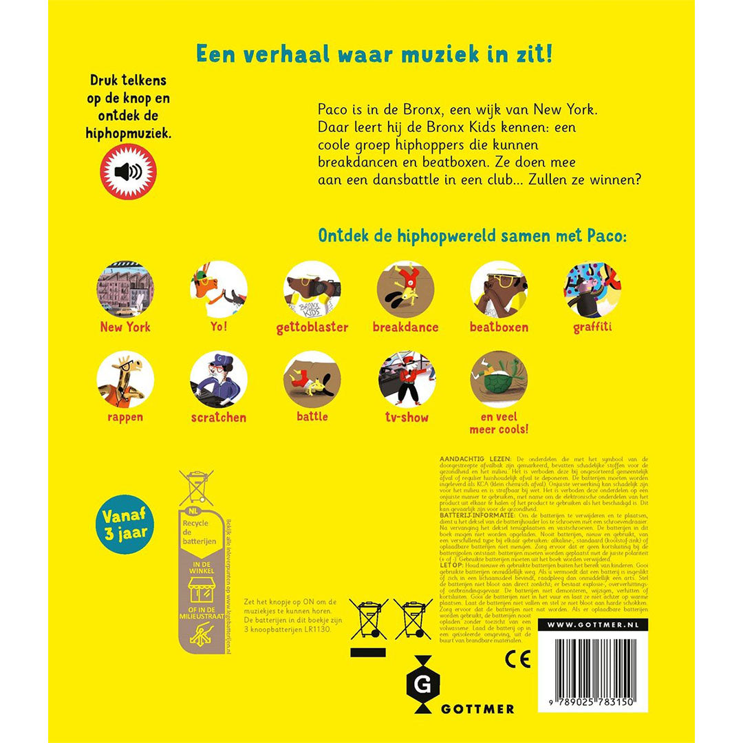 uitgeverij gotmmer geluidenboek paco en de hiphop | 1608315 | 6