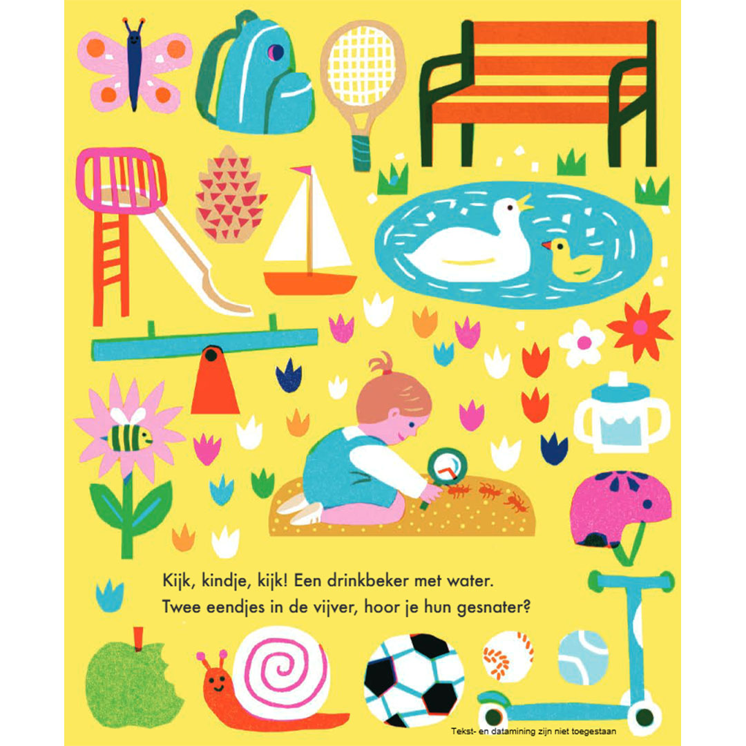uitgeverij gottmer flapjesboek kijk, kindje, kijk! - buiten | 1608200 | 3