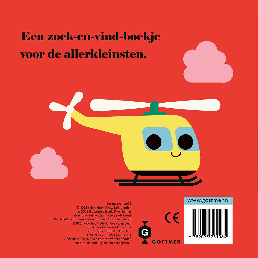 uitgeverij gottmer flapjesboek vliegtuig, waar ben je? | 1608106 | 2