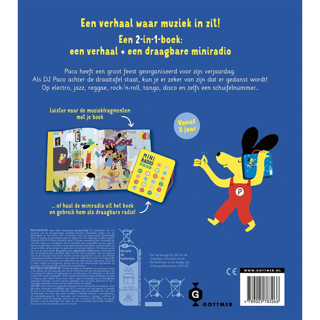 uitgeverij gottmer geluidenboek paco dj | 1608326 | 6