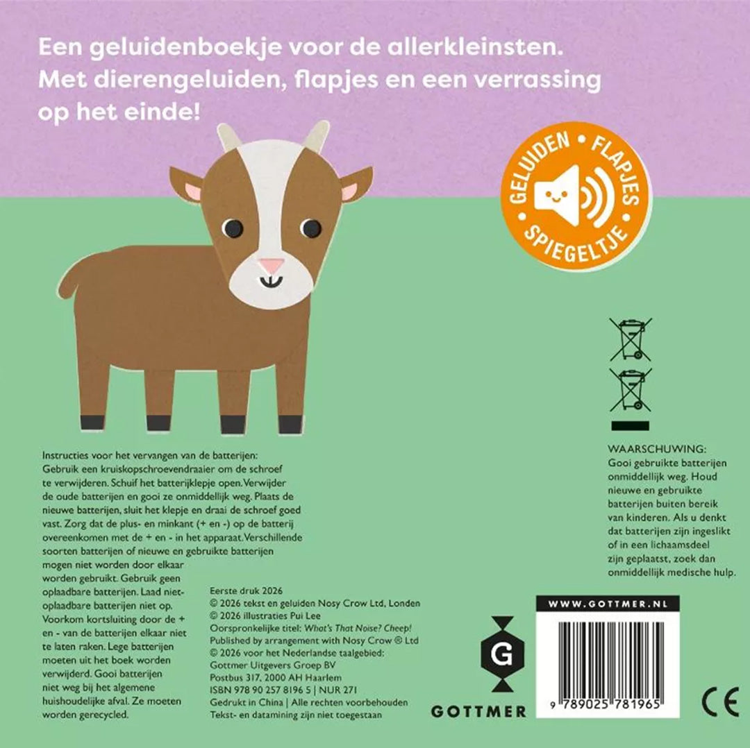 uitgeverij gottmer geluidenboek tjiep! | 1608196 | 4