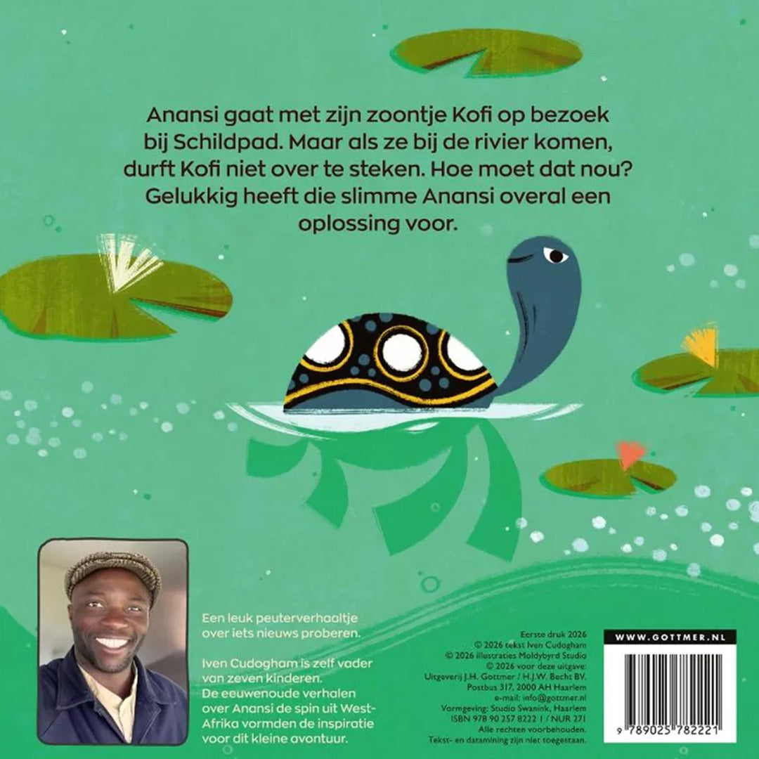 uitgeverij gottmer kartonboekje anansi de spin, naar de rivier | 1608222 | 6
