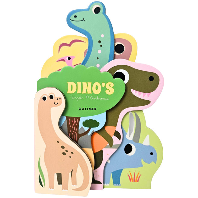 uitgeverij gottmer kartonboekje dino's | 1608191 | 