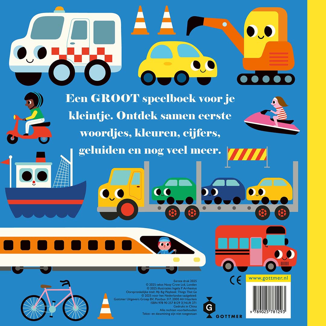 uitgeverij gottmer mijn grote speelgoedboek voertuigen | 1608129 | 4