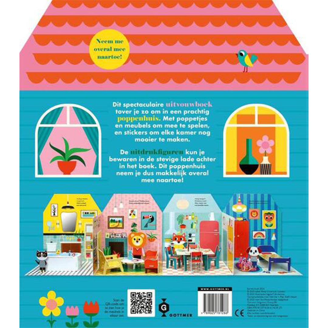 uitgeverij gottmer uitvouwboek poppenhuis | 1608128 | 5