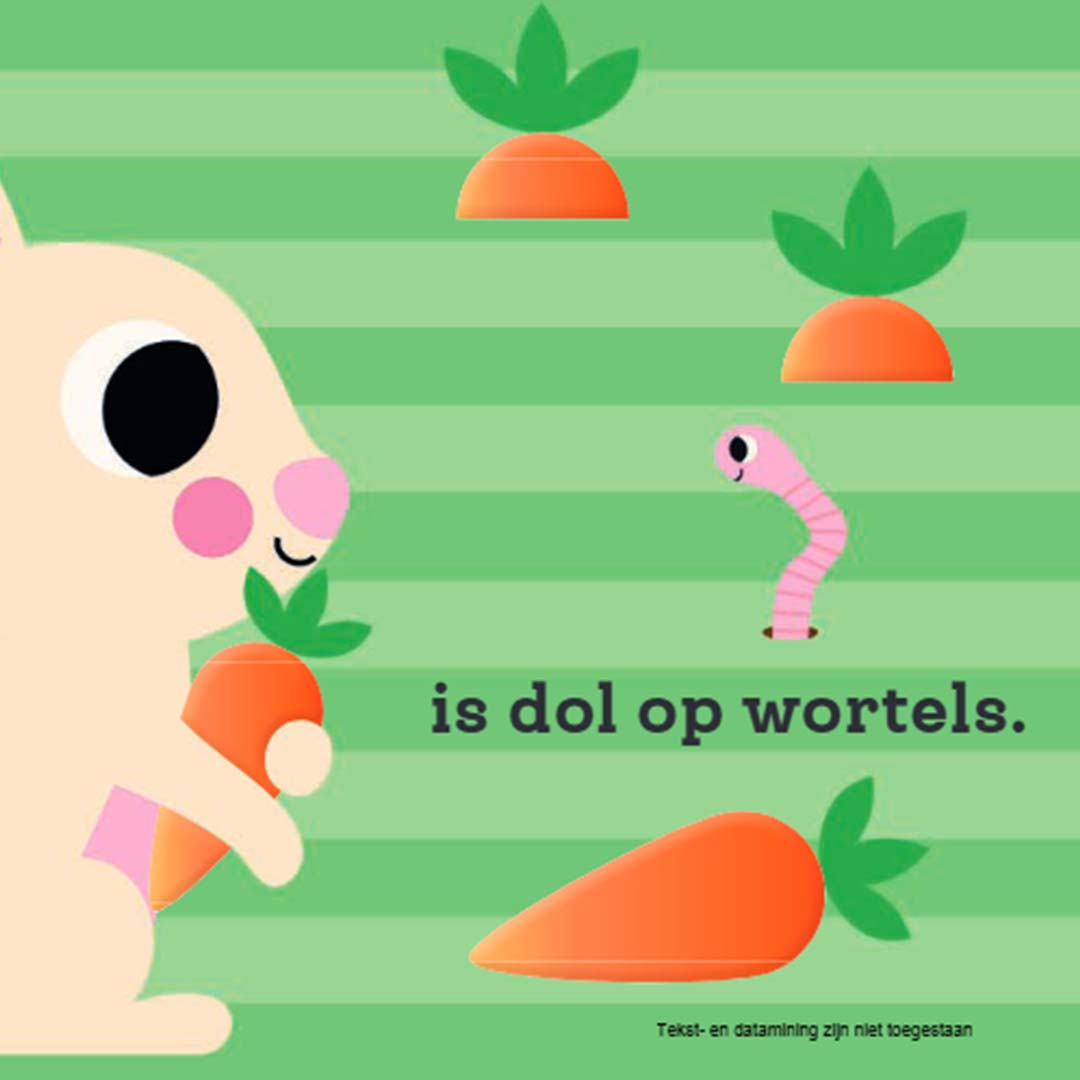 uitgeverij gottmer voelboek dit kleine kontijntje | 1608167| 3