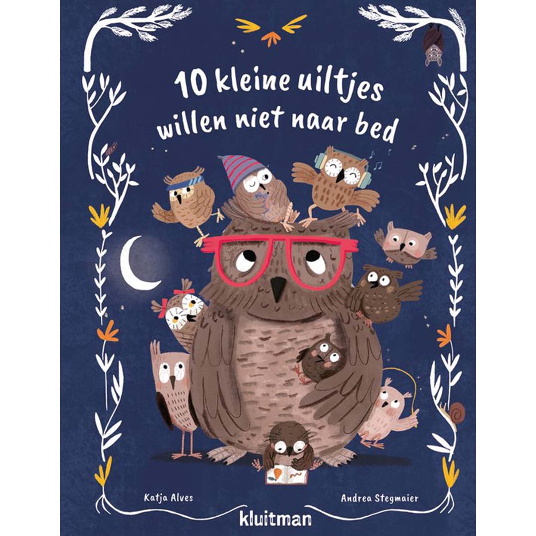 uitgeverij kluitman 10 kleine uiltjes willen niet naar bed