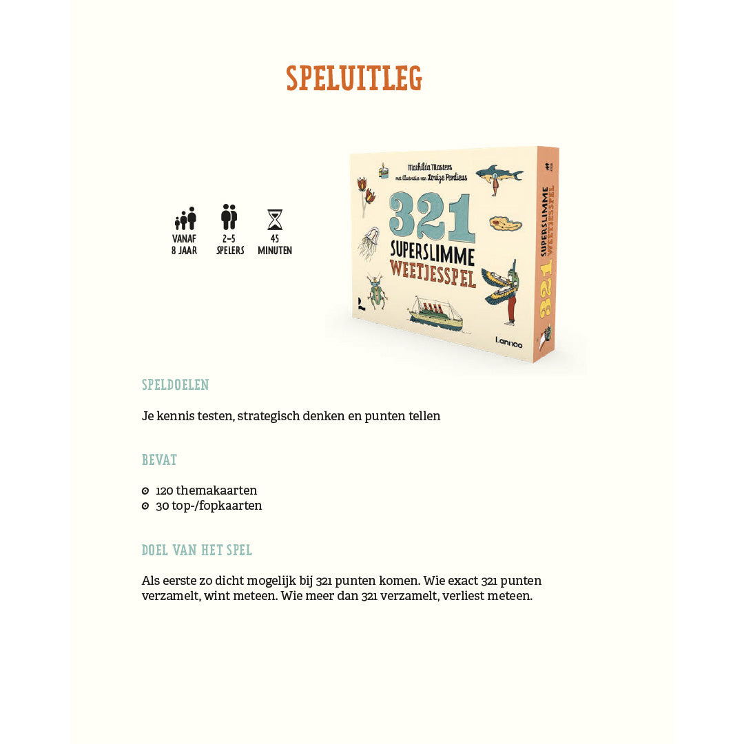 uitgeverij lannoo 321 superslimme weetjesspel | 1552567 | 2