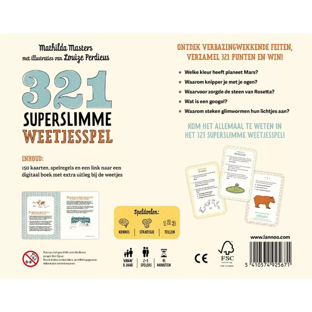 uitgeverij lannoo 321 superslimme weetjesspel | 1552567 | 6