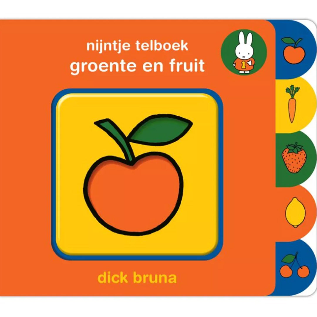 uitgeverij mercis nijntje telboek, groente en fruit | MER1767245 | 