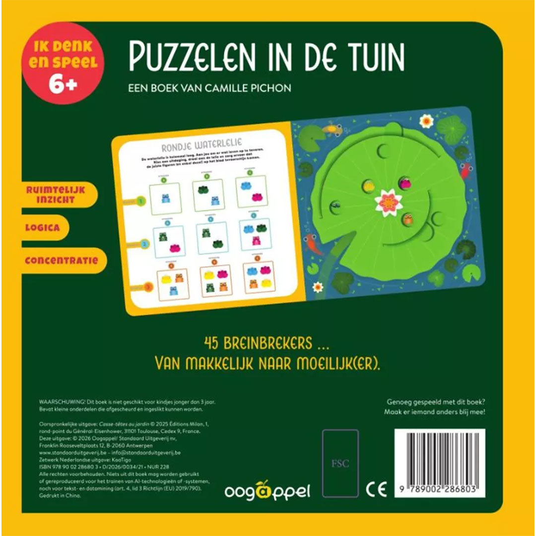 uitgeverij oogappel puzzelen in de tuin | 1528680 | 4
