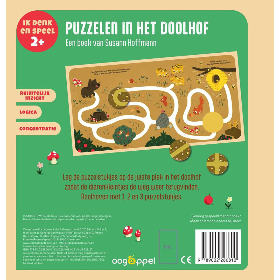 uitgeverij oogappel puzzelen in het doolhof | 1528681 | 4