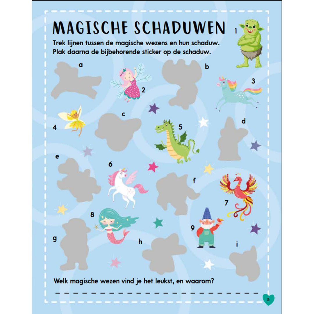 uitgeverij rebo 1000 stickers unicorns - funtastische activiteiten | REB1725064 | 5