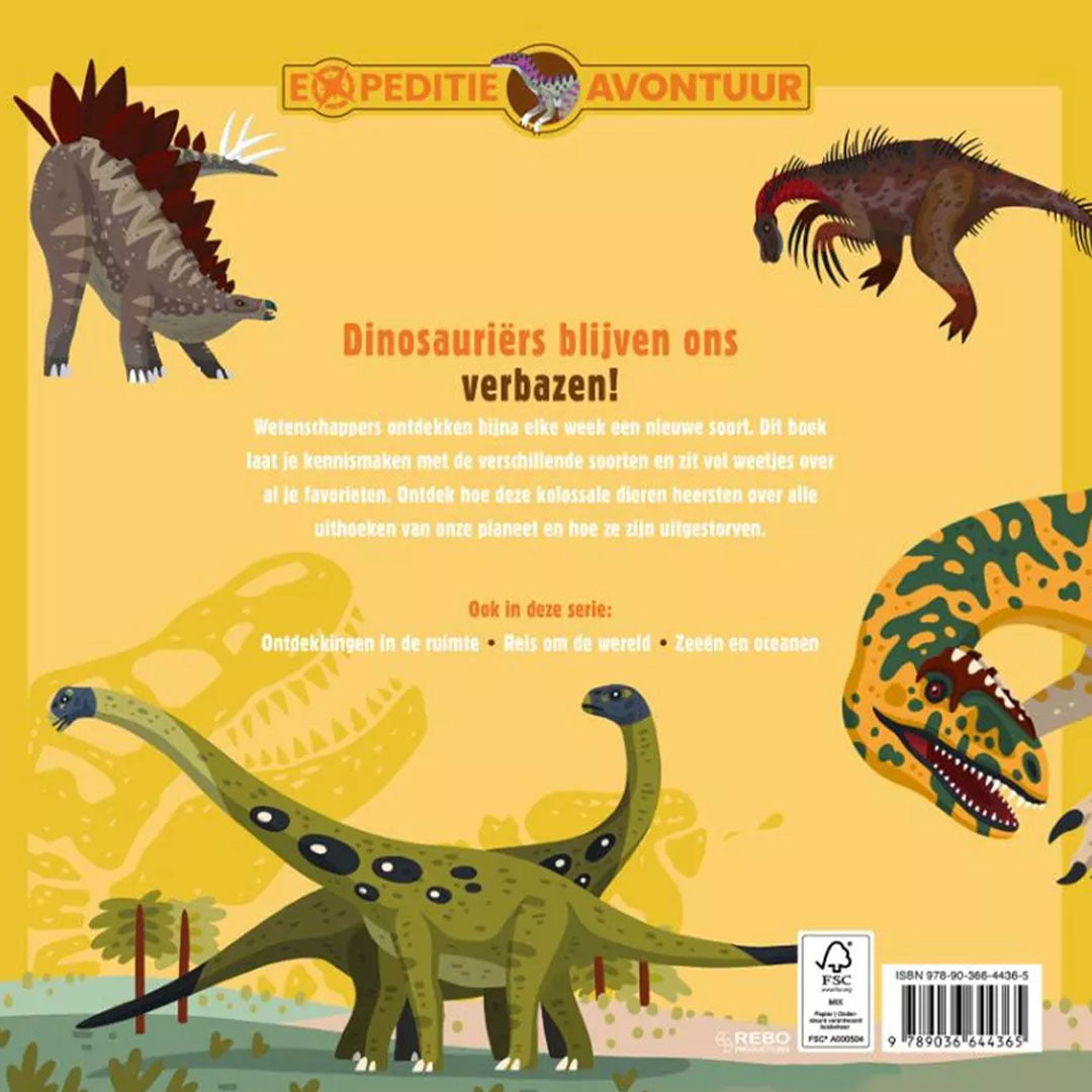 uitgeverij rebo de tijd van de dino's - expeditie-avontuur | 1724436 | 6