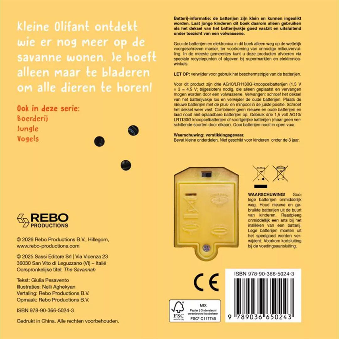 uitgeverij rebo geluidenboek wat hoor ik daar? - wilde dieren | REB1725024 | 6