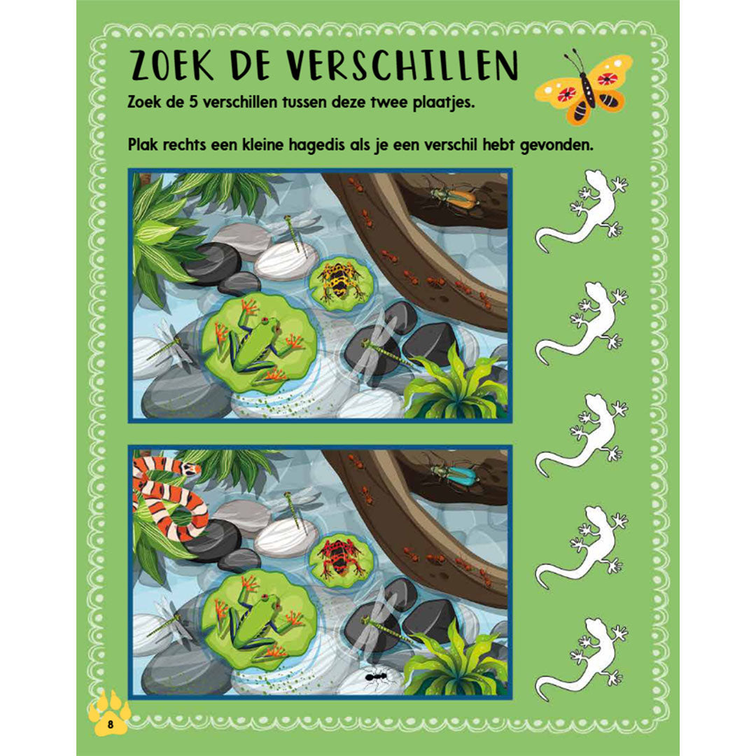 uitgeverij rebo 1000 stickers jungle - funtastische activiteiten | REB1725063 | 4