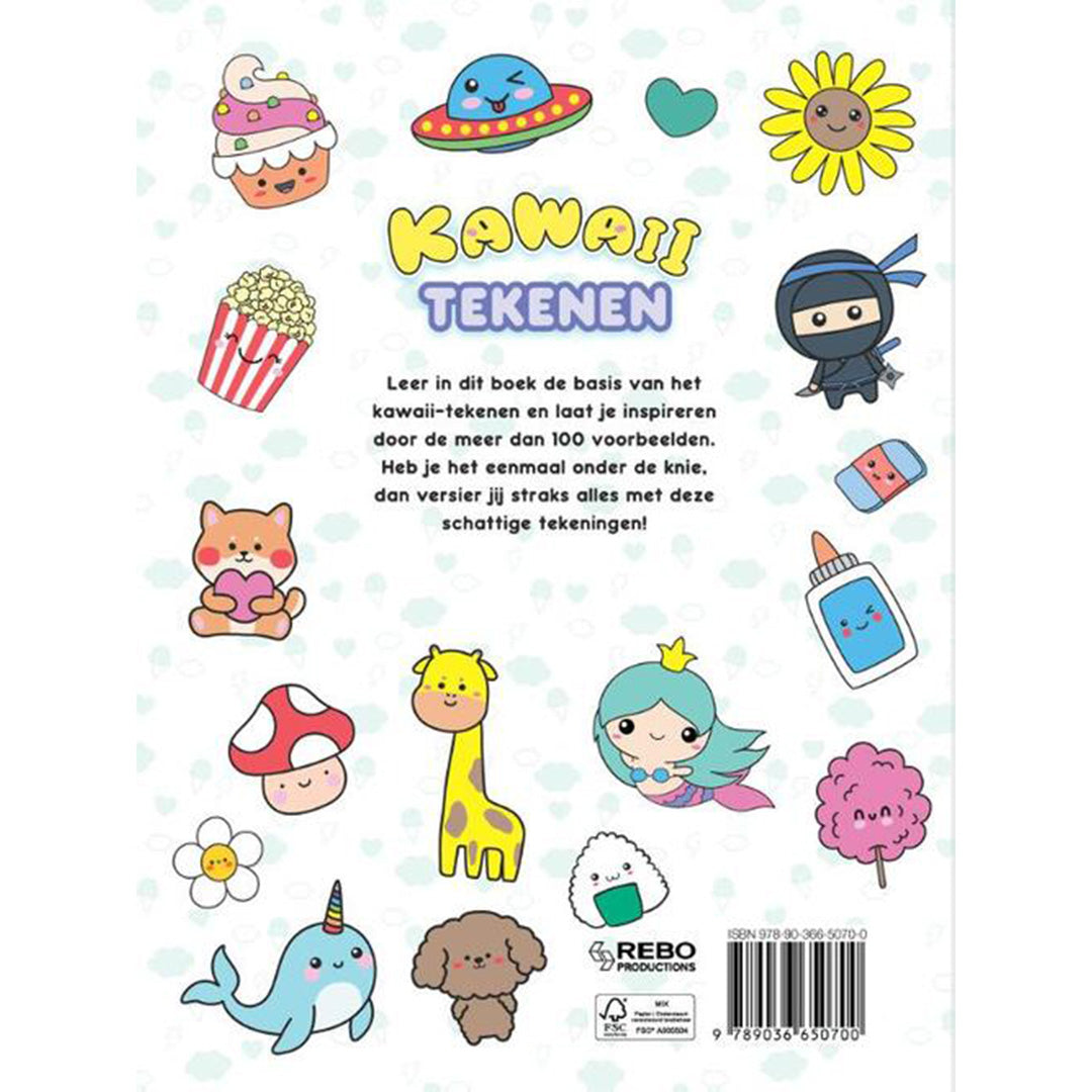 uitgeverij rebo kawaii stap voor stap tekenen | REB1725070 | 4