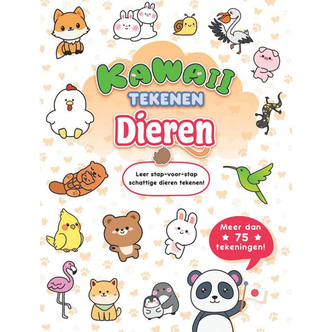 uitgeverij rebo kawaii tekenen dieren | 1725069 | 1