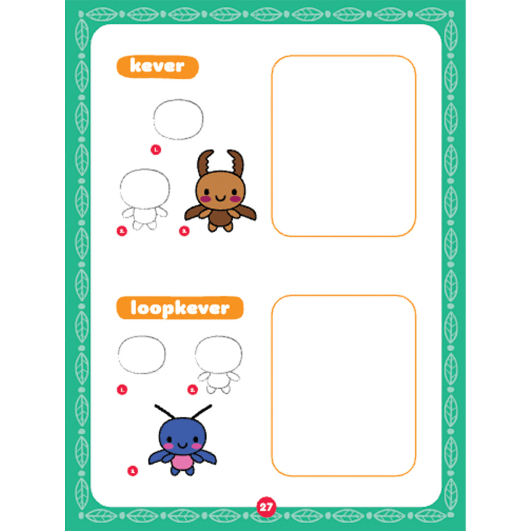 uitgeverij rebo kawaii tekenen insecten | 1725068 | 3