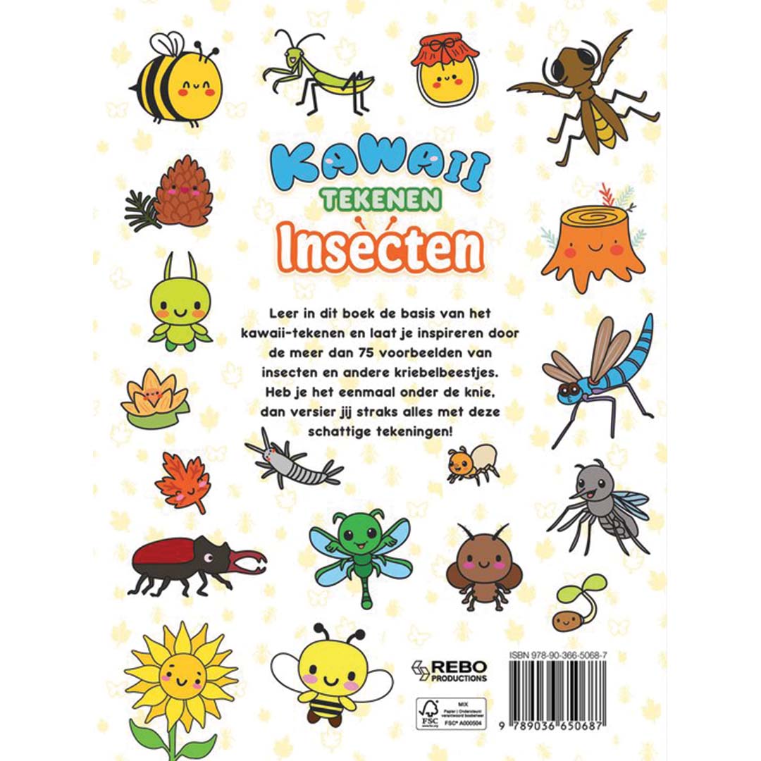 uitgeverij rebo kawaii tekenen insecten | 1725068 | 6